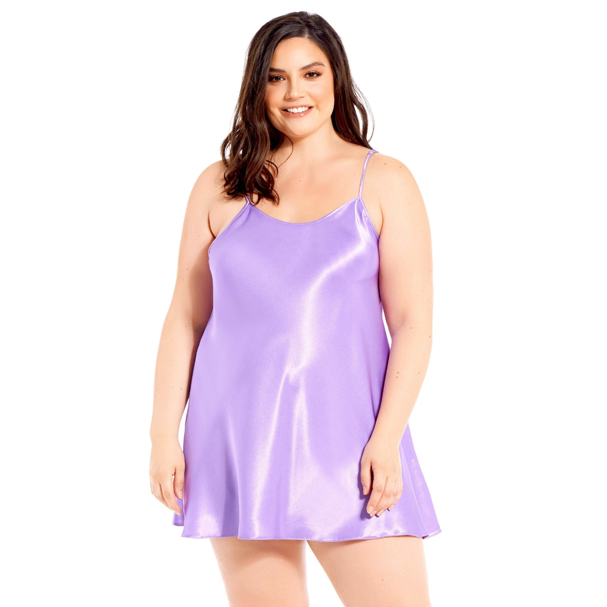 Satin Mini Chemise - Curvy