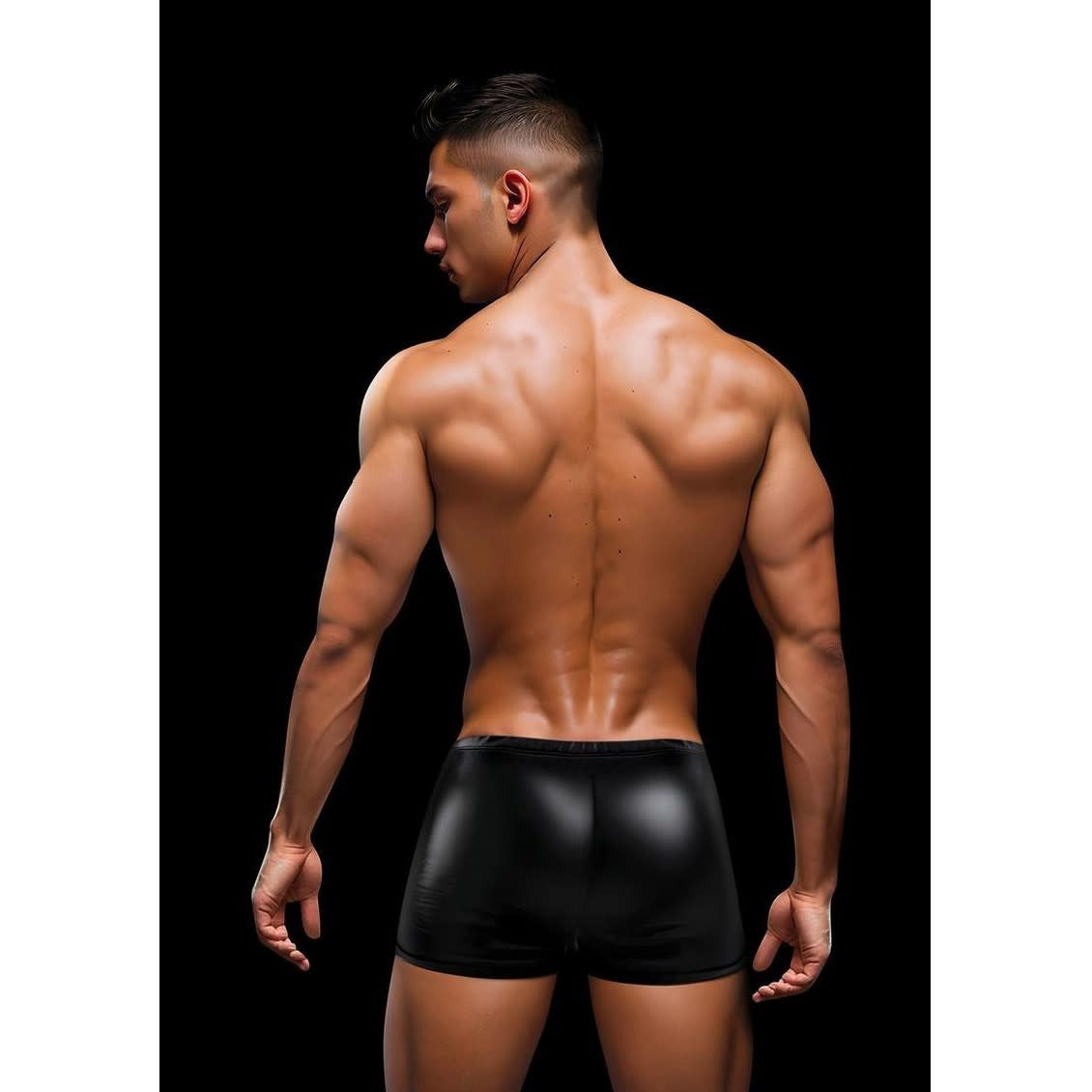 Snap Down Wet Look Boxer Brief