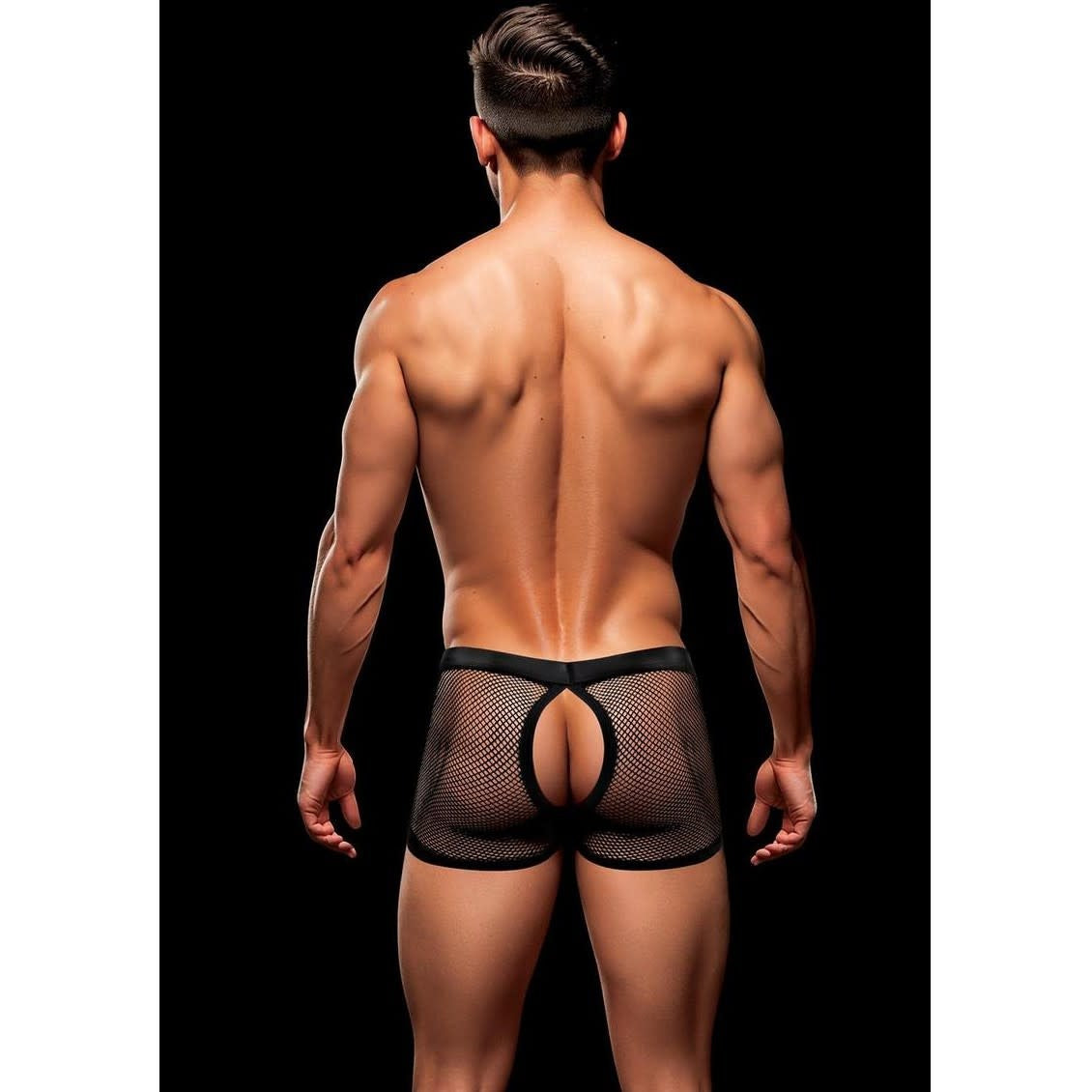 Snap Down Mesh Open Back Boxer Brief