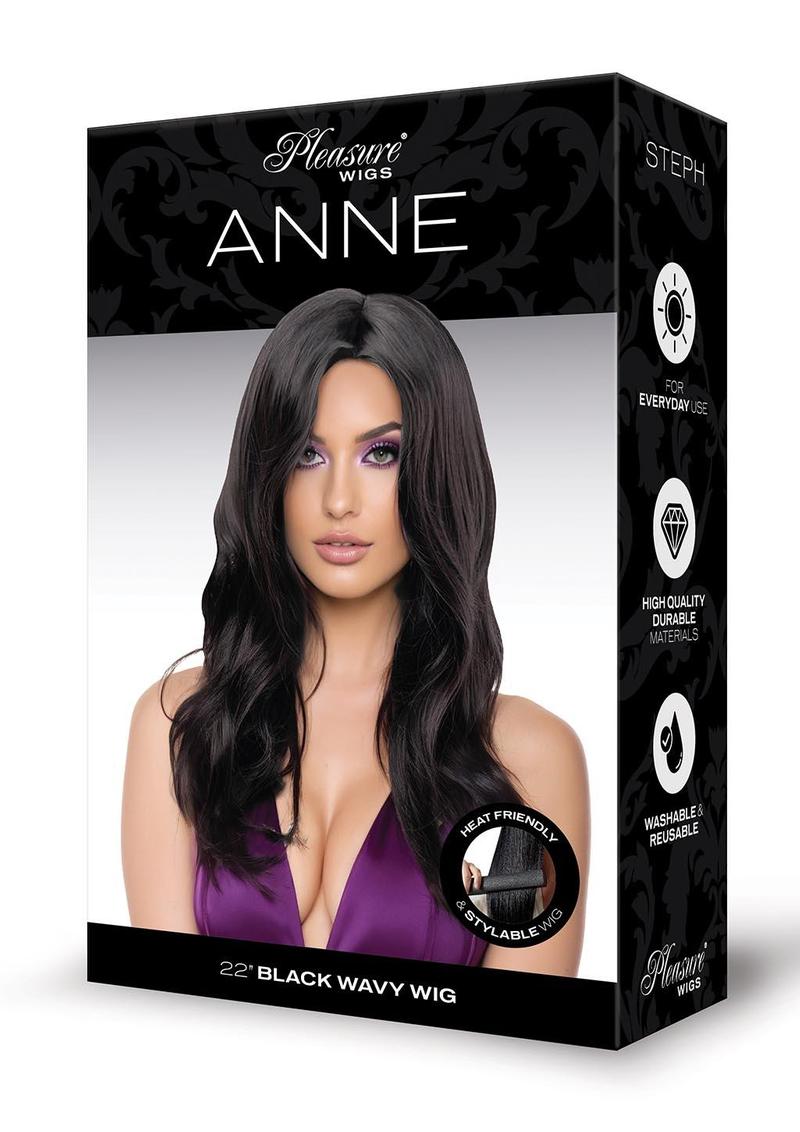 Anne Black Long Stylable Wig