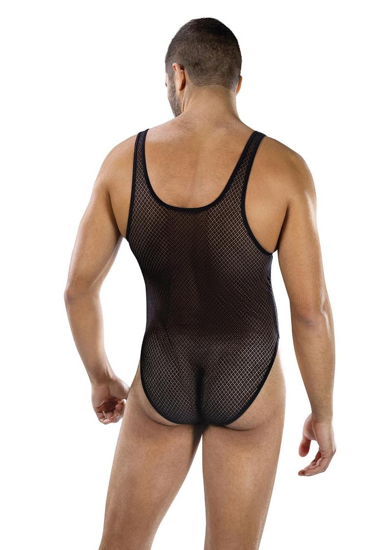 Fierce Deep-V Mesh Bodysuit - One Size Fits Most