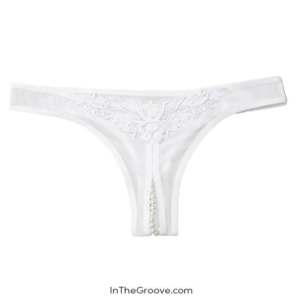 Pearl Thong White - One Size Fits Most