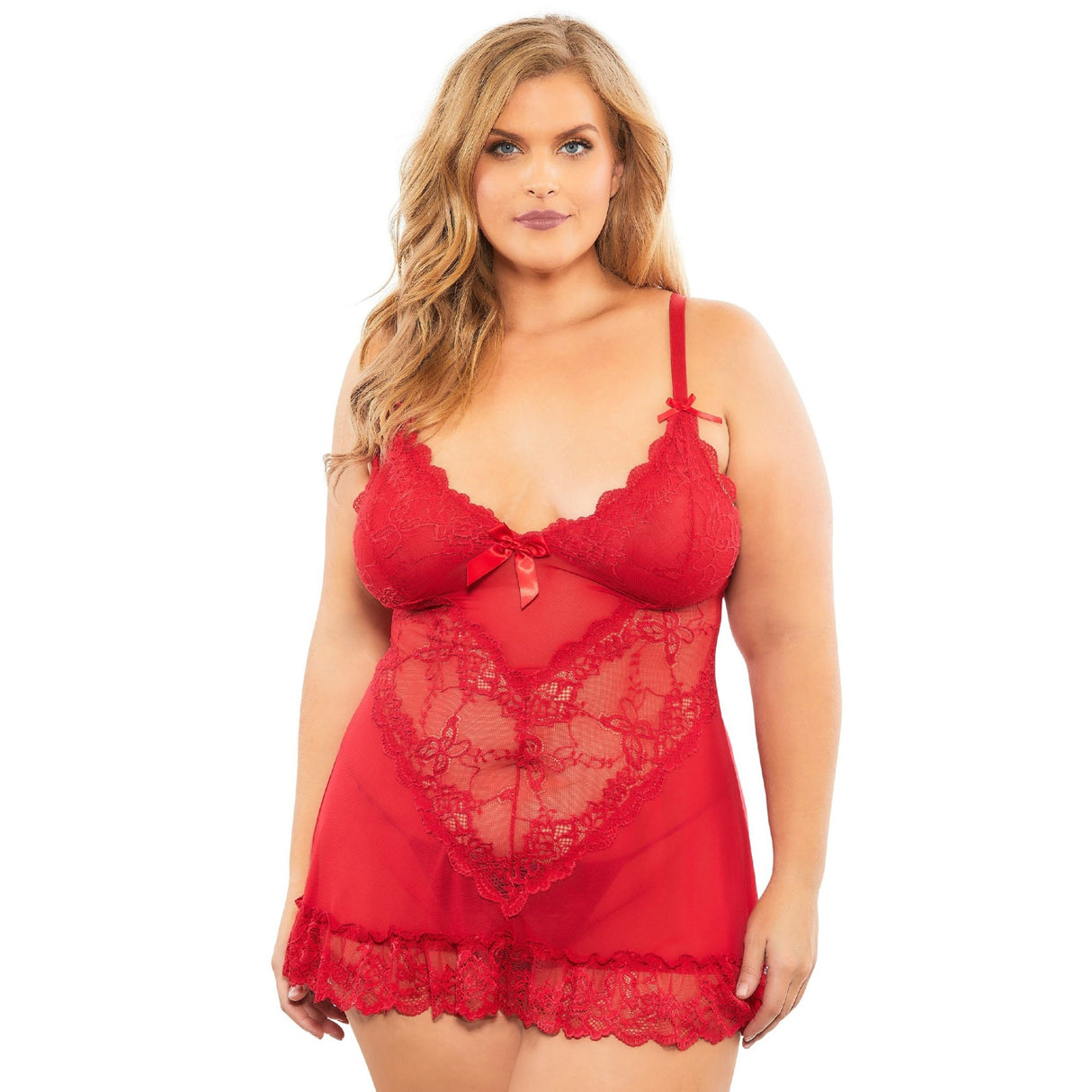 Dark and Sultry Softcup Babydoll - Curvy