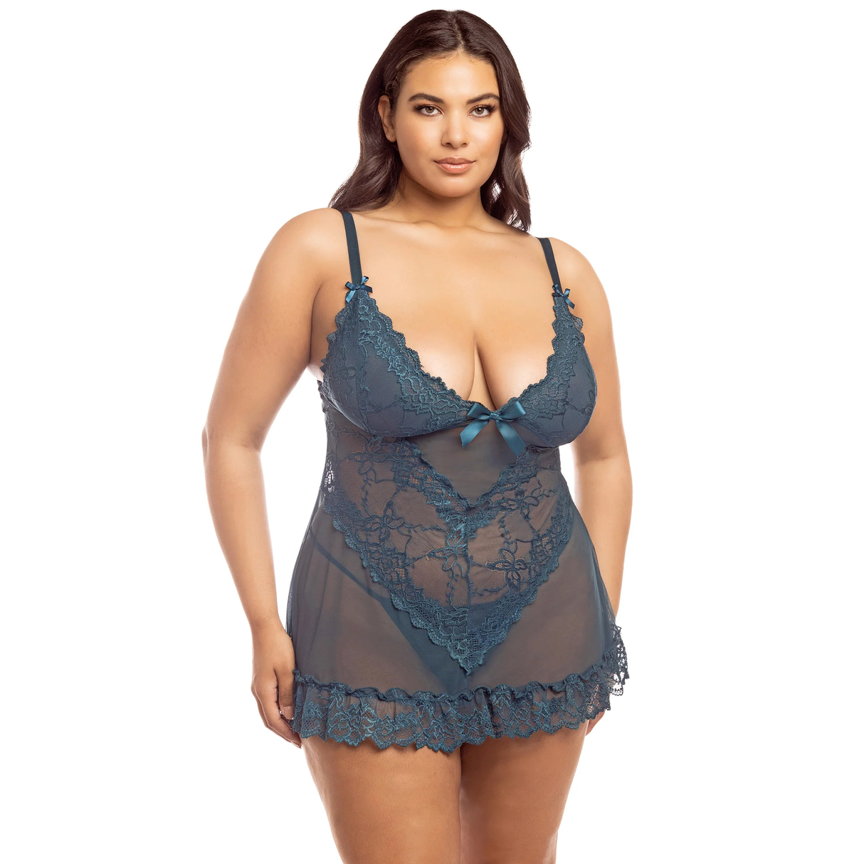 Dark and Sultry Softcup Babydoll - Curvy