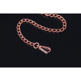 Pleasure Collection Rose Gold Leash - Black