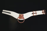 Pleasure Collection Rose Gold O-Ring Collar - White