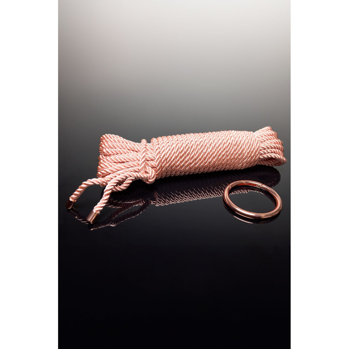 Pleasure Collection Silky Soft Bondage Rope - Rose Gold