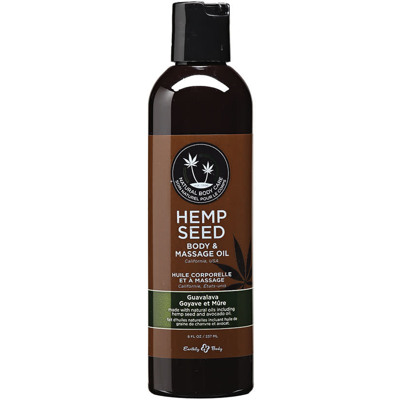 Guavalava Hemp Seed Body And Massage Oil 8 oz.