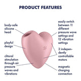 Cutie Heart Pleasure Air Vibrator - Pink