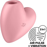 Cutie Heart Pleasure Air Vibrator - Pink