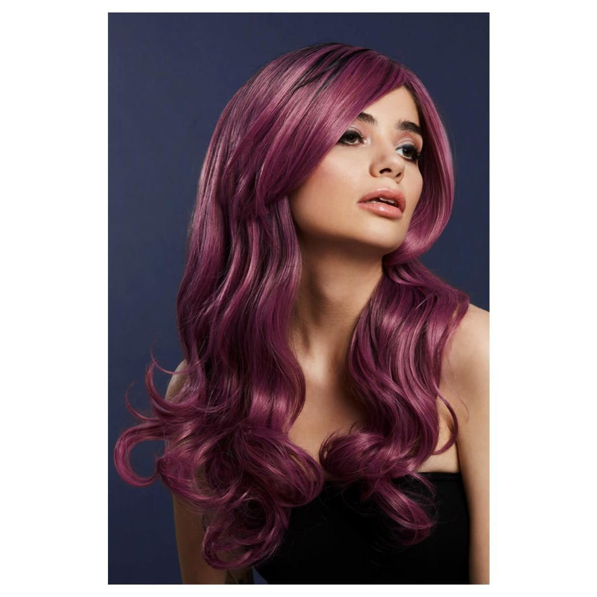 Mauve Long Wave Khloe Wig