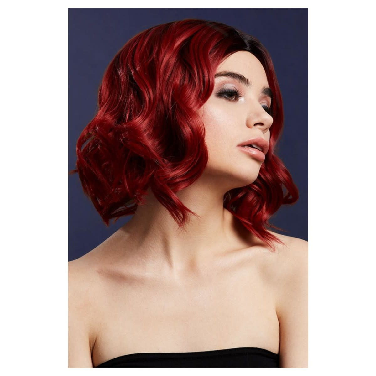 Ruby Red Two Tone Kourtney Wig