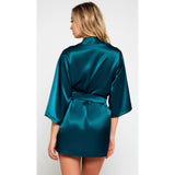 Satin 3/4 Sleeve Robe with Matching Sash