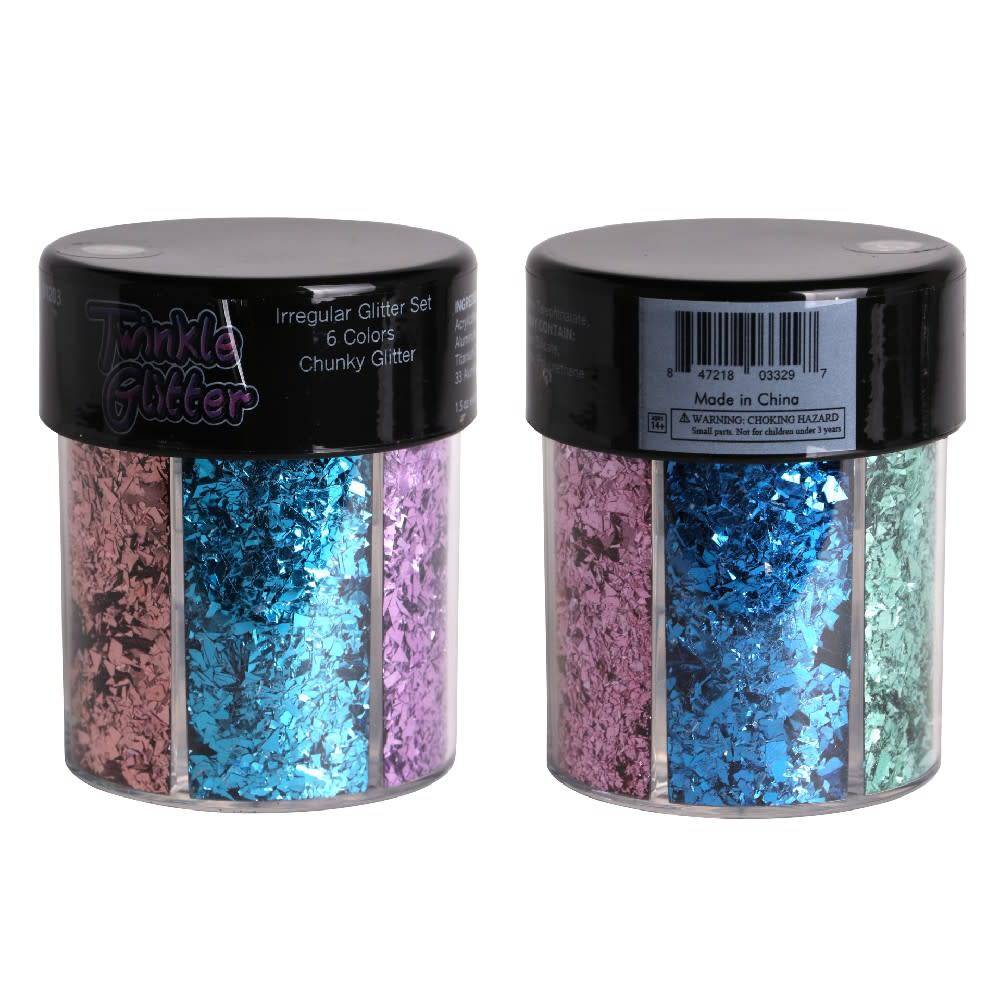 Mixed Color Metallic Chunky or Round Body Glitter