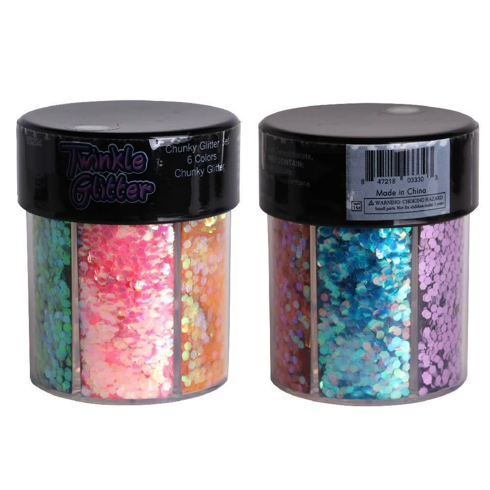 Mixed Color Metallic Chunky or Round Body Glitter