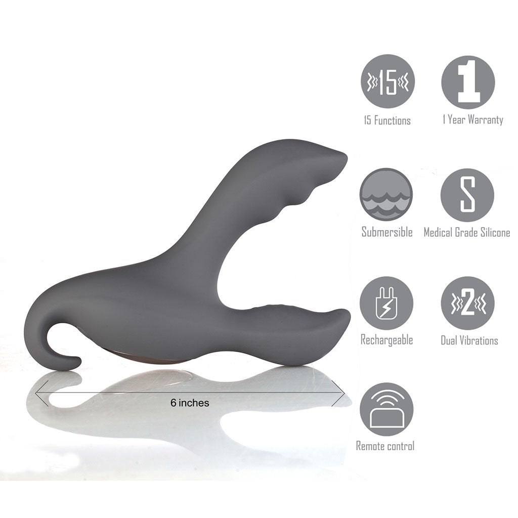 Apollo Maia Dual Motor Remote Silicone Prostate Vibrator