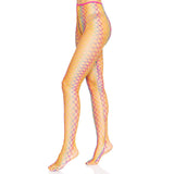 Ombre Rainbow Woven Net Tights - One Size Fits Most