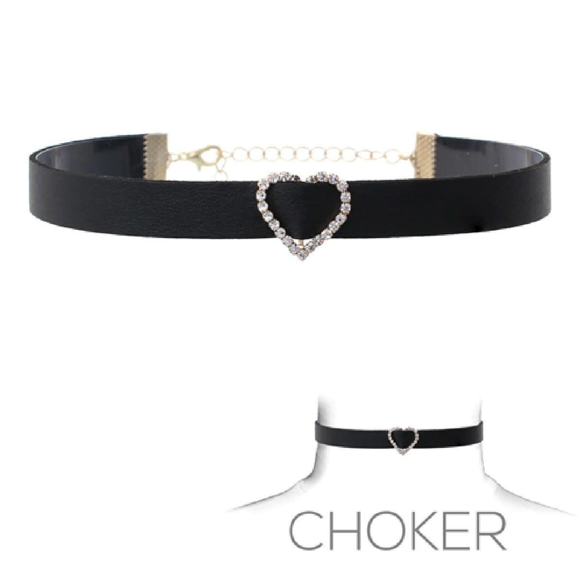 Heart Buckle Choker