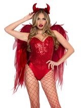 Devil Ombre Chiffon Wings and Headband Set