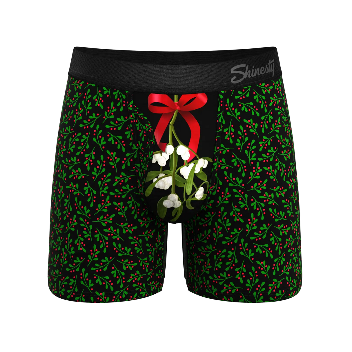 Kiss Me There Mistletoe Pouch Boxer Brief