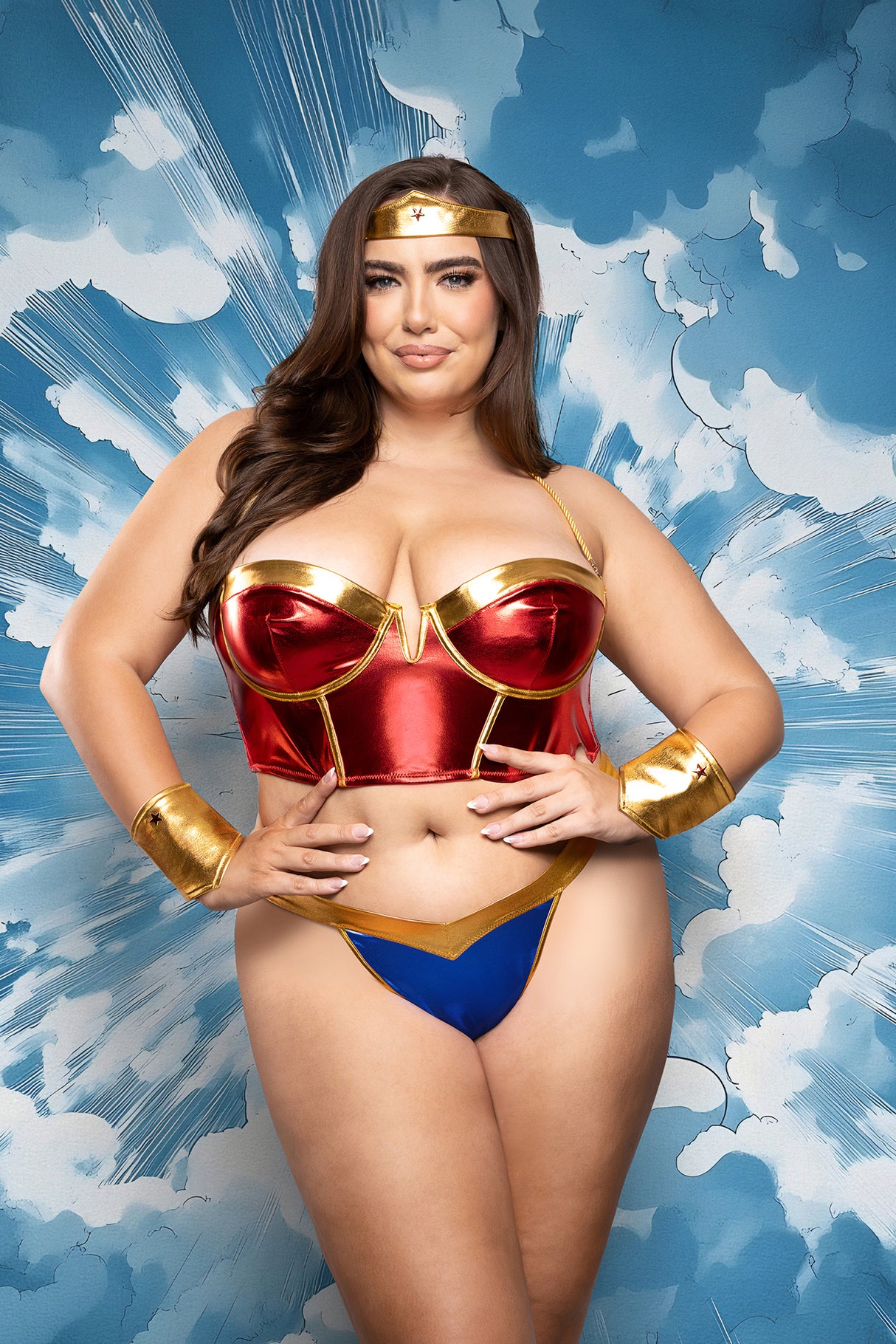 Rope Me In Superhero Four Piece Set - Curvy