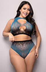 Deep Dive Animal Print Two Piece Set - Curvy