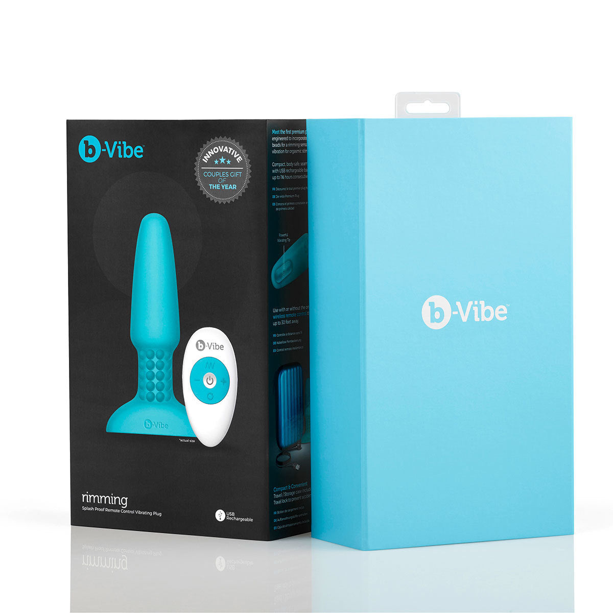 b-Vibe Rimming Plug - Teal Groove b-Vibe Rimming Plug - Teal Groove
