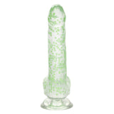 Naughty Bits I Leaf Dick Glow-In-The-Dark Weed Leaf Dildo