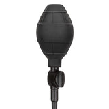 Silicone Inflatable Anal Plug - Medium - Black