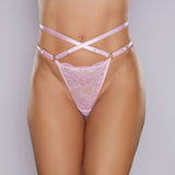 Cherished High Waist Strappy Thong - One Size Fits Most