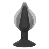 Silicone Inflatable Anal Plug - Medium - Black