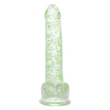 Naughty Bits I Leaf Dick Glow-In-The-Dark Weed Leaf Dildo