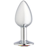 Gems Silver Chrome Anal Plug - Small