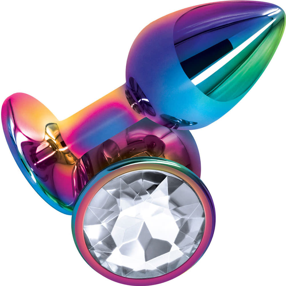 Rear Assets Anal Plug - Multicolor - Small - Clear