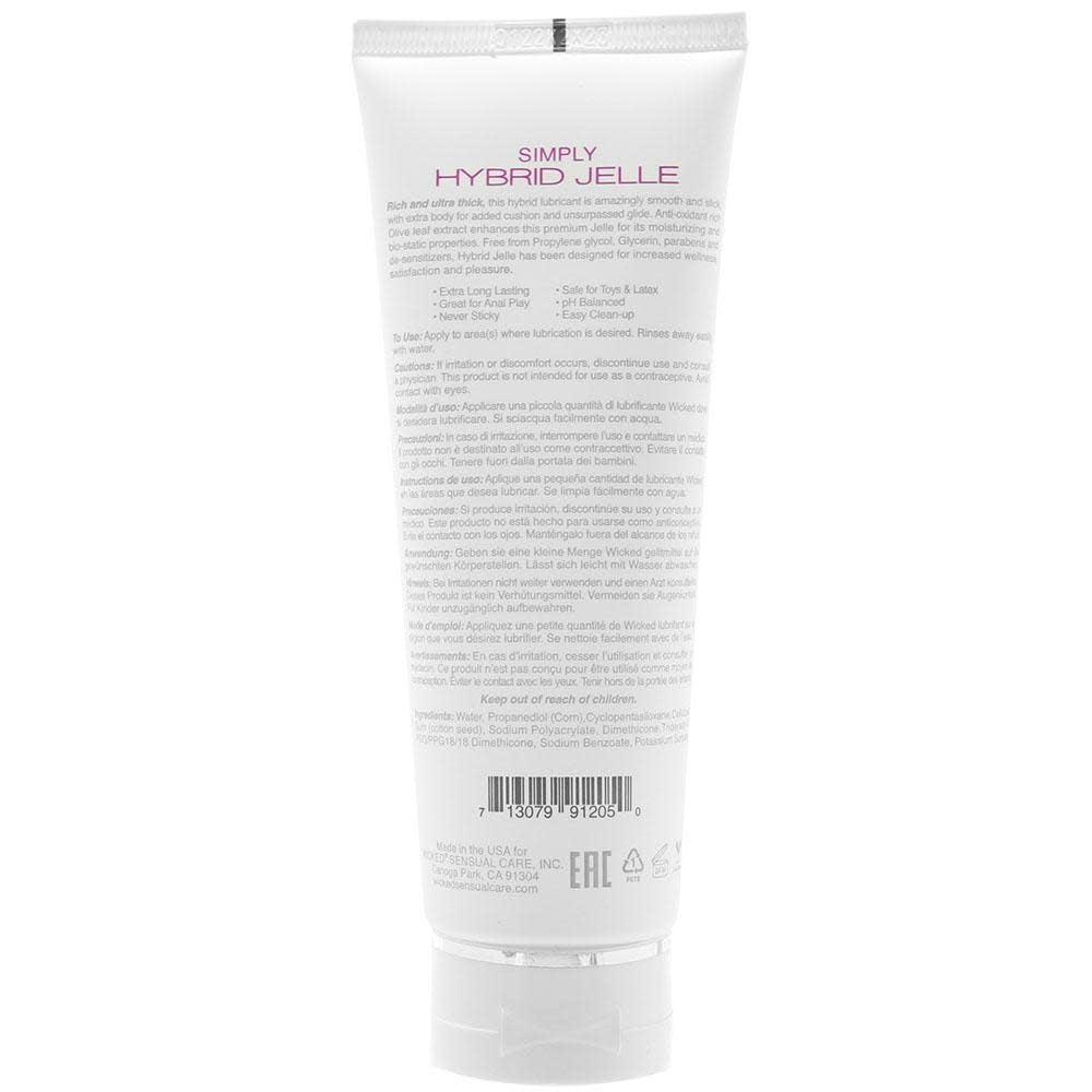 Simply Hybrid Lubricant Jelle 4oz