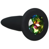 Glams Mini Rainbow Gem Silicone Butt Plug