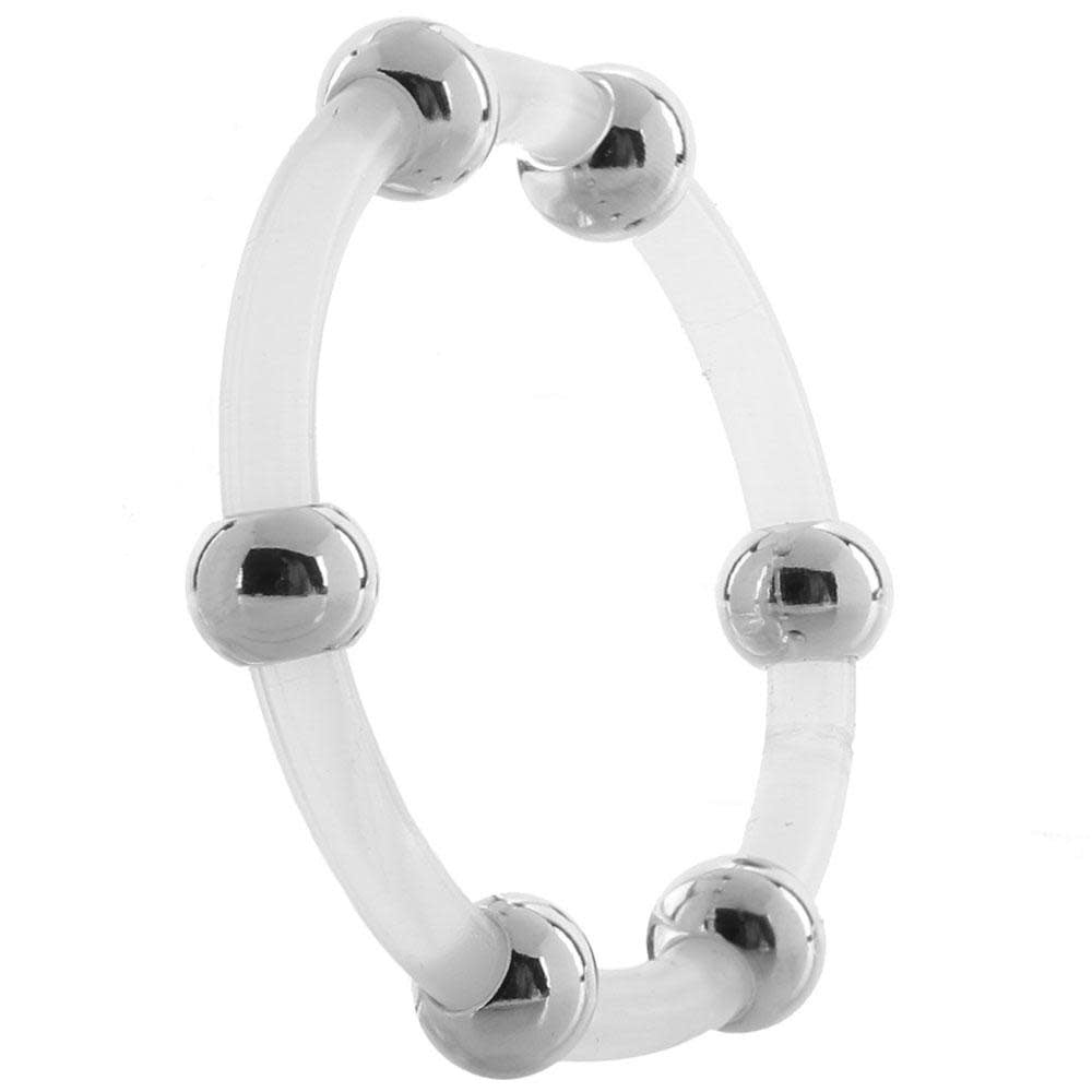 Steel Beaded Silicone Ring Set