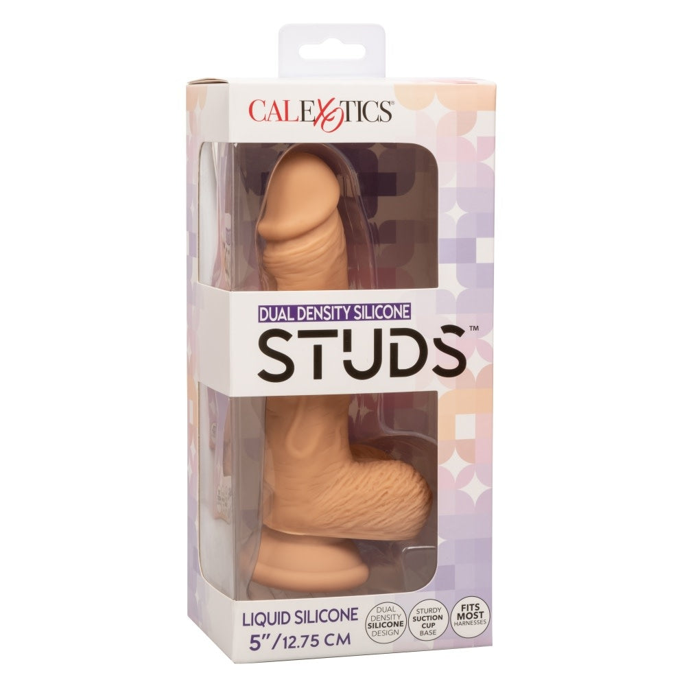 Silicone Studs Dual Density Dong 5" White