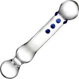 6" Textured G-Spot Glass Dildo