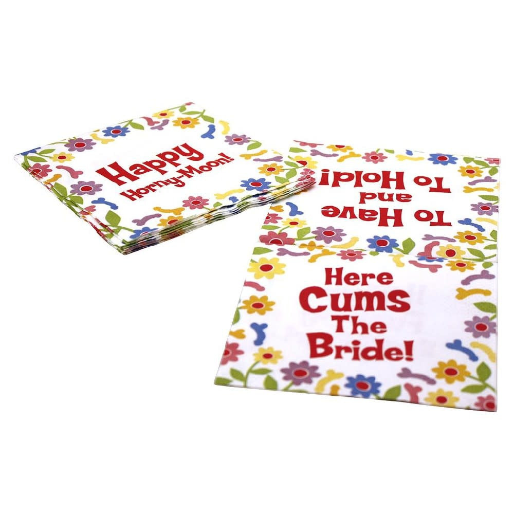 Bachelorette Floral Napkins 8 Pack