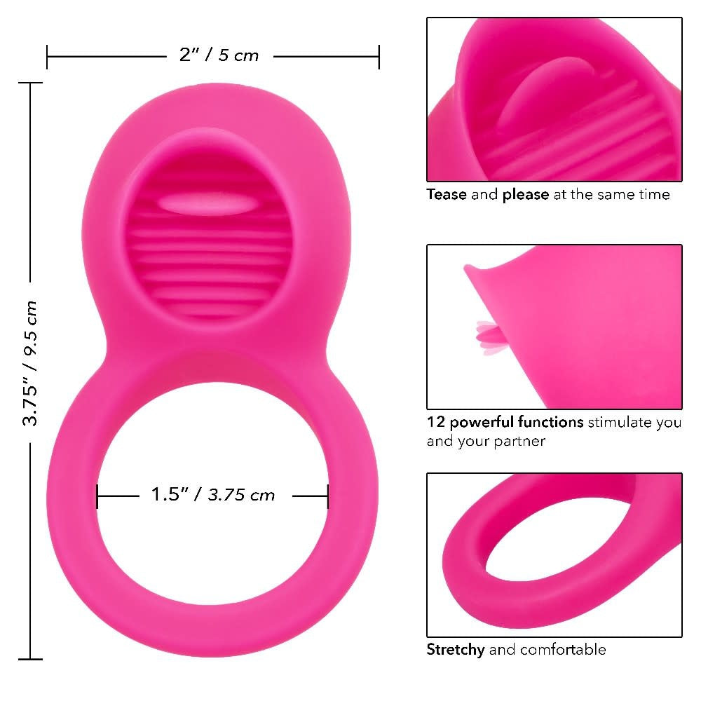 Silicone Rechargeable Teasing Tongue Enhancer