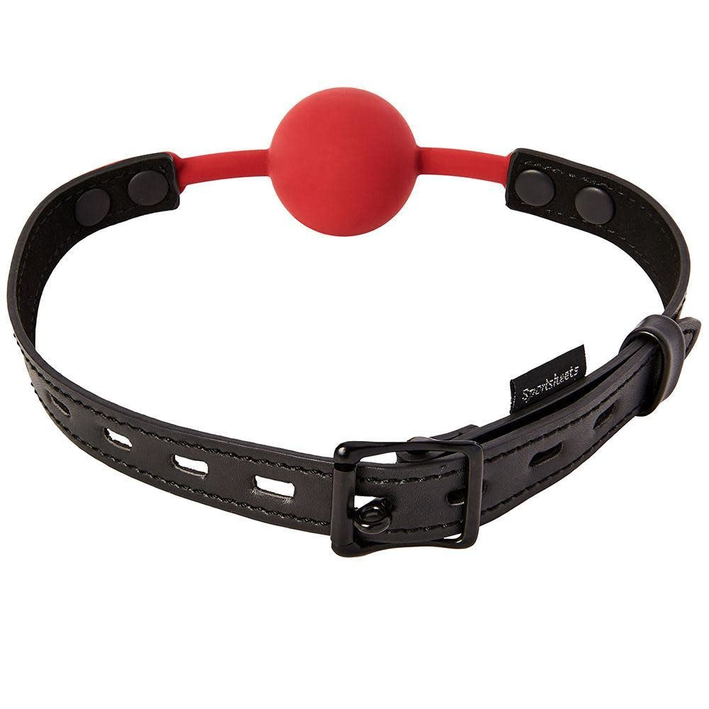 Sex And Mischief Solid Red Ball Gag 2 Inch