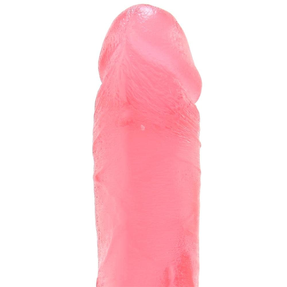 Crystal Jellies Ballsy Cock With Suction Cup 8-inch - Pink