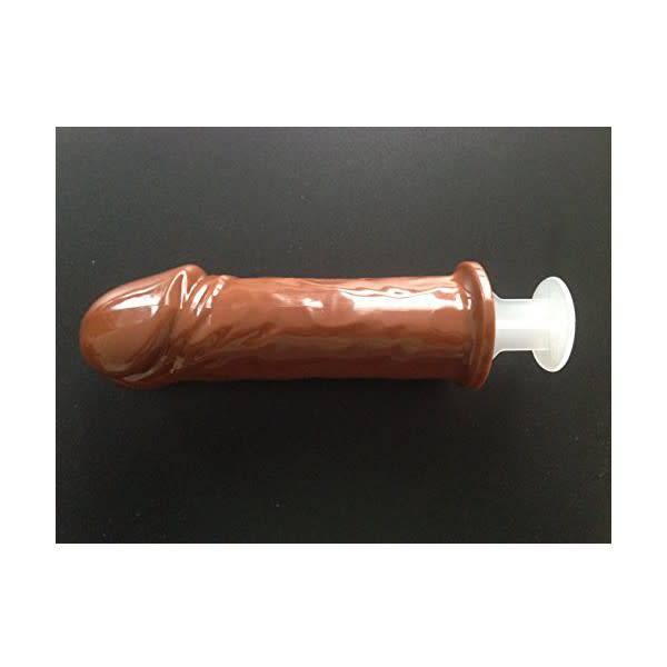 Peni-Colada Penis Shot Syringe Brown - 15 Pack