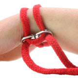 Rope Bondage Cuffs - Red