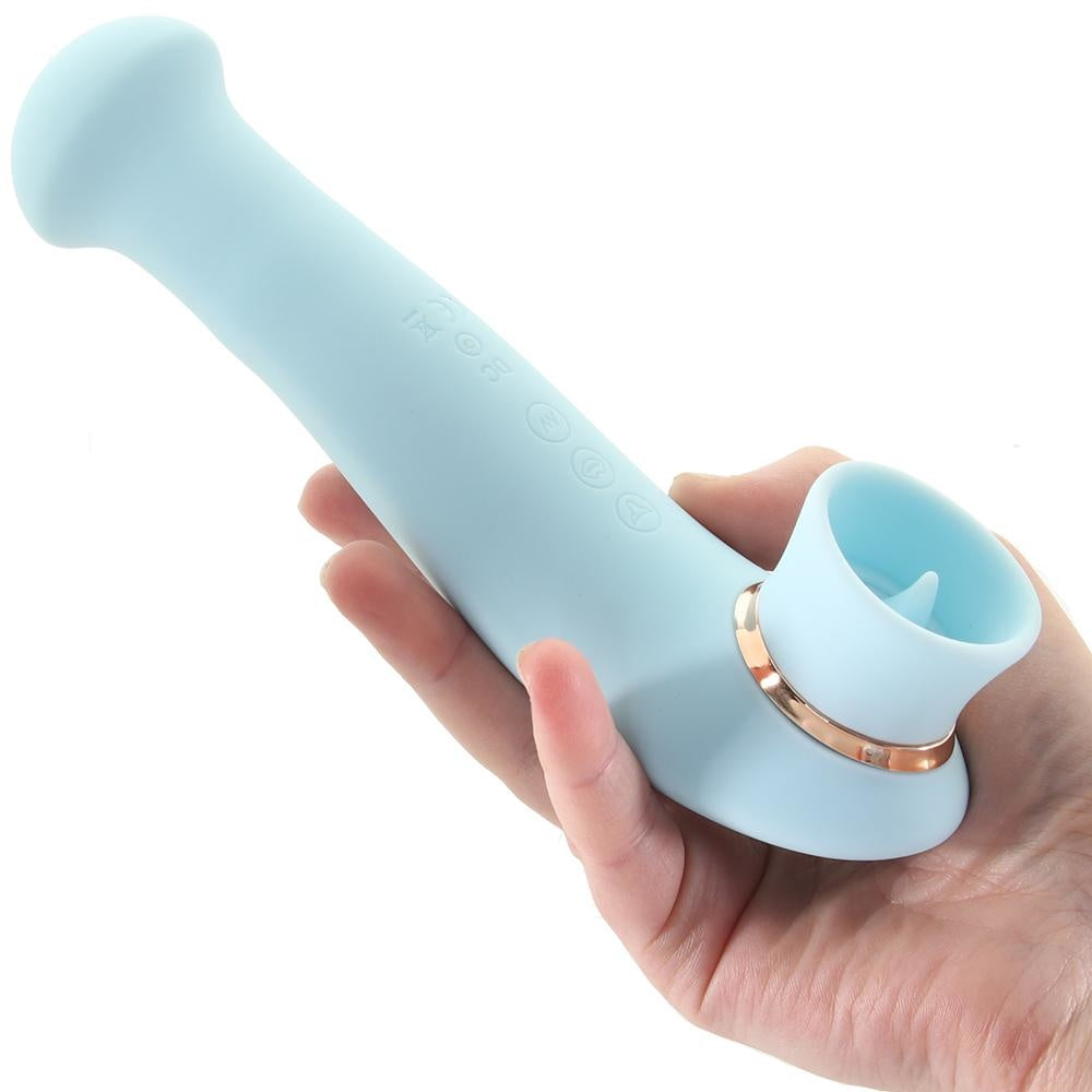 Maia Destiny Suction Vibrator With Flickering Tongue Groove Maia Destiny Suction Vibrator With Flickering Tongue Groove
