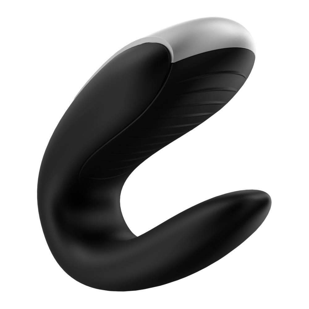 Double Fun Couples App Vibrator With Remote Black