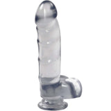 Jelly Jewels - Cock And Balls With Suction Cup - Clear