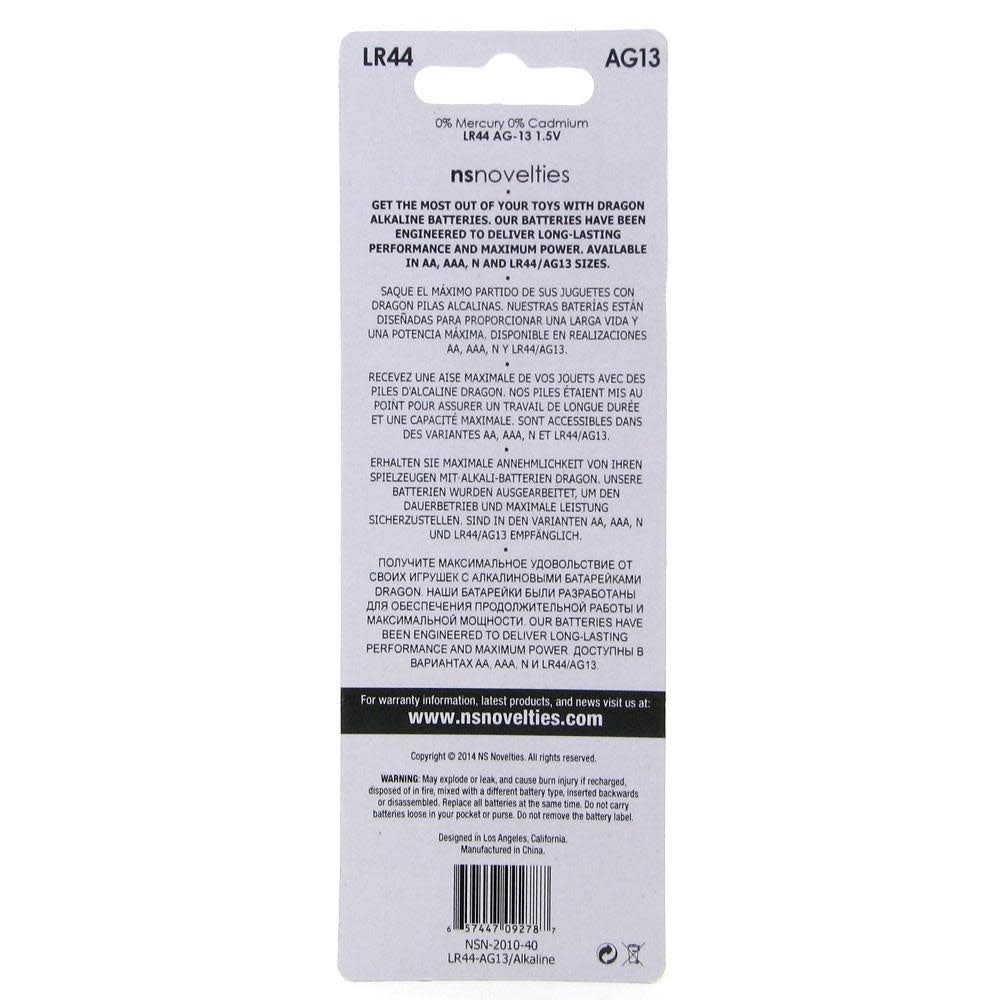 LR-44/AG13  Battery 10-Pack