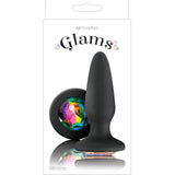 Glams Mini Rainbow Gem Silicone Butt Plug